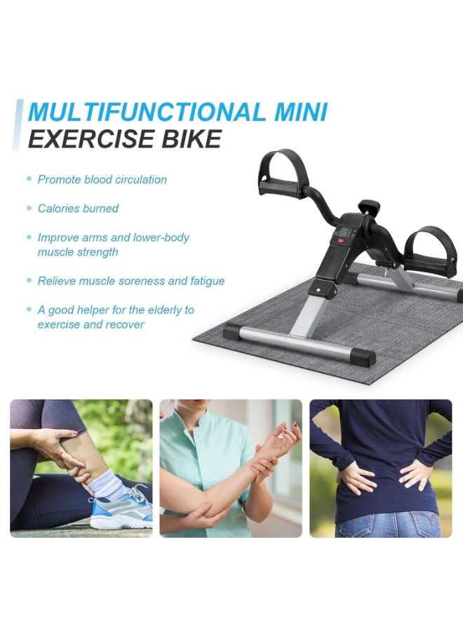 جهاز البدال الرياضي الصغير لتمارين الذراعين والرجلين، عجلة تمارين منزلية محمولة وموفرة للمساحة مع مقاومة قابلة للتعديل، مثالية لكبار السن والتأهيل - Image 4